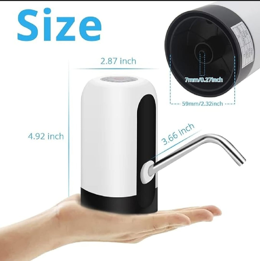 Automatic Electric Water Bottle Pump Dispenser With USB Rechargeable System For Easy One-Touch Water Dispensing At Home, Office And Outdoor Use