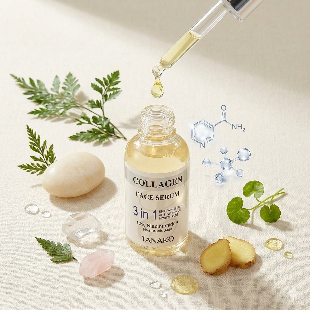 3 in 1 Korean Natural Oil Whitening & Anti Aging Serum 30ml