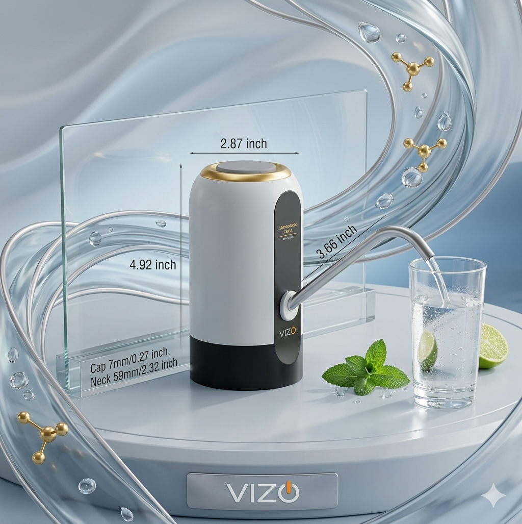 Automatic Electric Water Bottle Pump Dispenser With USB Rechargeable System For Easy One-Touch Water Dispensing At Home, Office And Outdoor Use