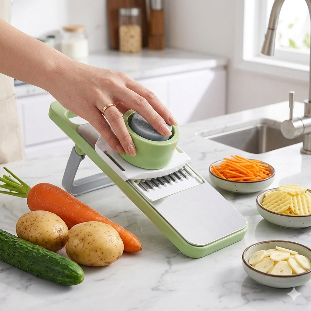 5in1 Vegetable Cutter | Multifunctional Stainless Steel Vegetable Cutter & Slicer | Kitchen Tool